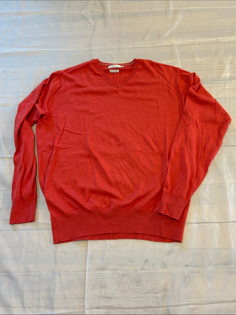 Peter Millar Red V-Neck Men's Sweater
